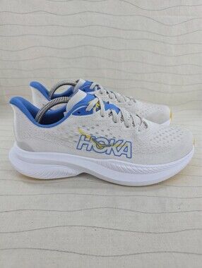 Hoka Mens Mach 6 Stucco Grout Running Shoes Sneakers 1147790 SCCG Size 8.5D NEW